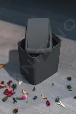 Aqualine Accessoires - Afvalbak Soft 5 L, Antraciet TRN-187-04 -Keukengerei Winkel 6b08b477f840f389a83f7787