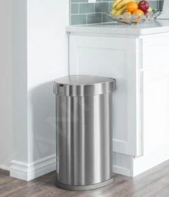 Simplehuman Afvalemmers - Afvalbak Met Sensor, 45 L, Gebrosteld Rvs ST2009 -Keukengerei Winkel 734794a4d1080ef87bb749f7