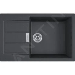 Franke Sets - Set T90, Tectonite Spoelbak S2D 611-78 XL, Zwart + Keukenkraan FP 9000.099, Onyx NEW 143.0618.752 -Keukengerei Winkel 7579aa0740822a0b96a17a52