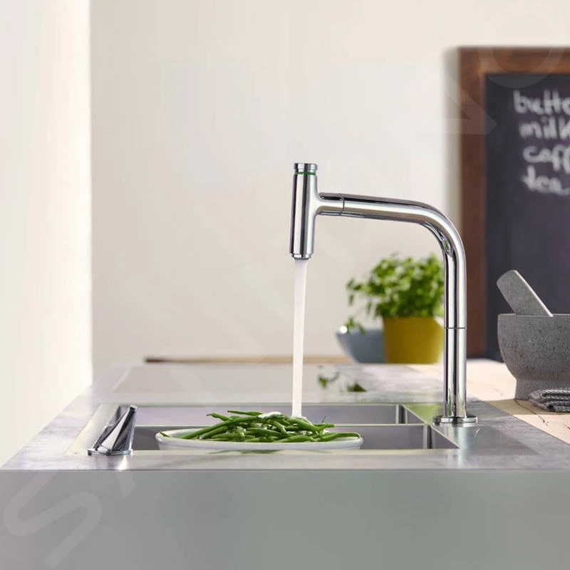 Hansgrohe Spoelbakken - Spoelbakset C71-F765-10 Spoelbak+keukenkraan, Chroom 43203000 7 Hansgrohe Spoelbakken - Spoelbakset C71-F765-10 Spoelbak+keukenkraan, Chroom 43203000 - Afbeelding 5