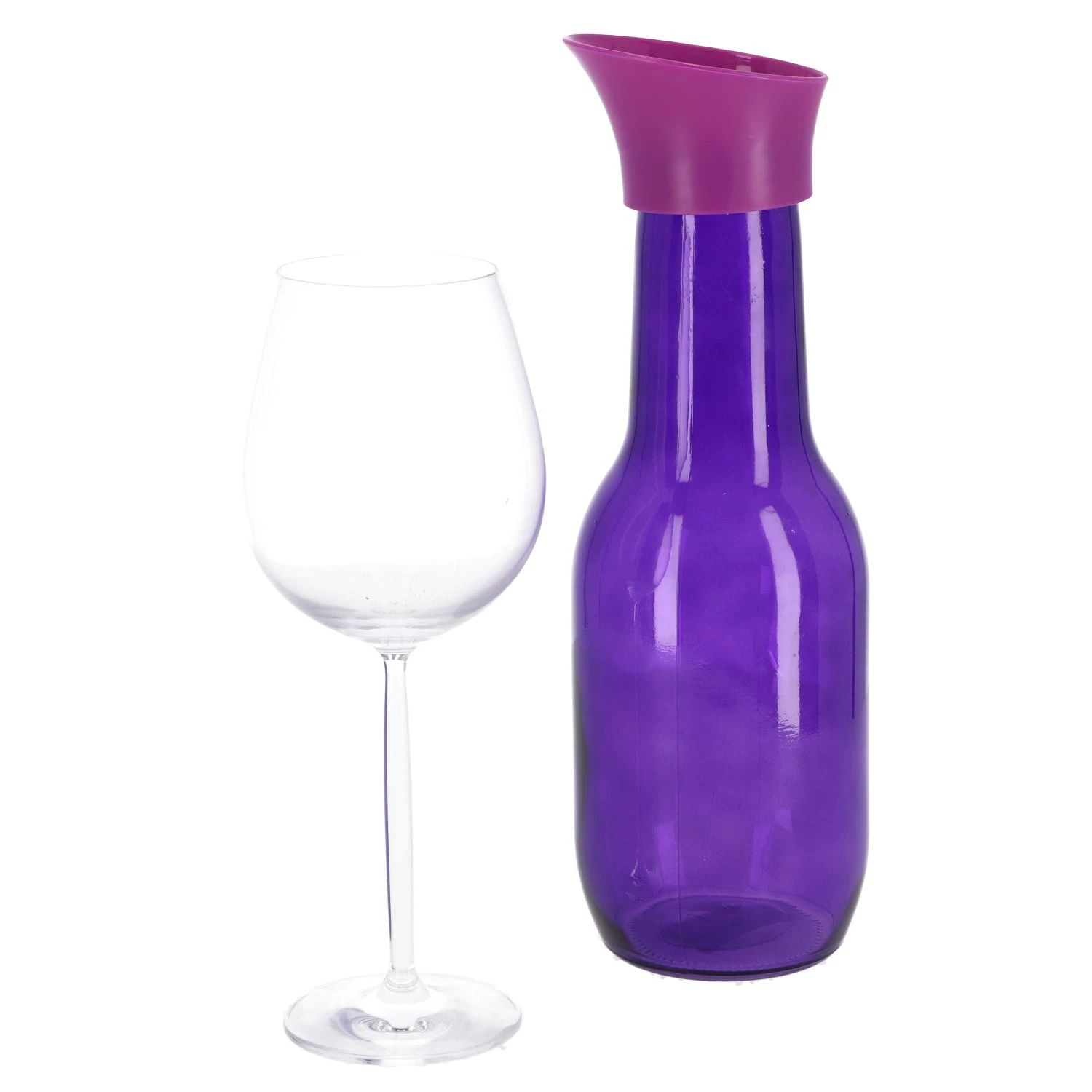 Schenkkan Glas 1 L 6 Assorti Kleur 4 Schenkkan Glas 1 L 6 Assorti Kleur - Afbeelding 2