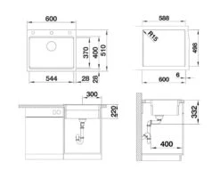 Blanco Etagon 6 - Silgranit Spoelbak, 600x510 Mm, Met Toebehoren, InFino, Grijs 527259 6 Blanco Etagon 6 - Silgranit Spoelbak, 600x510 Mm, Met Toebehoren, InFino, Grijs 527259 -Keukengerei Winkel 929ed02b8971a479a9b4bded