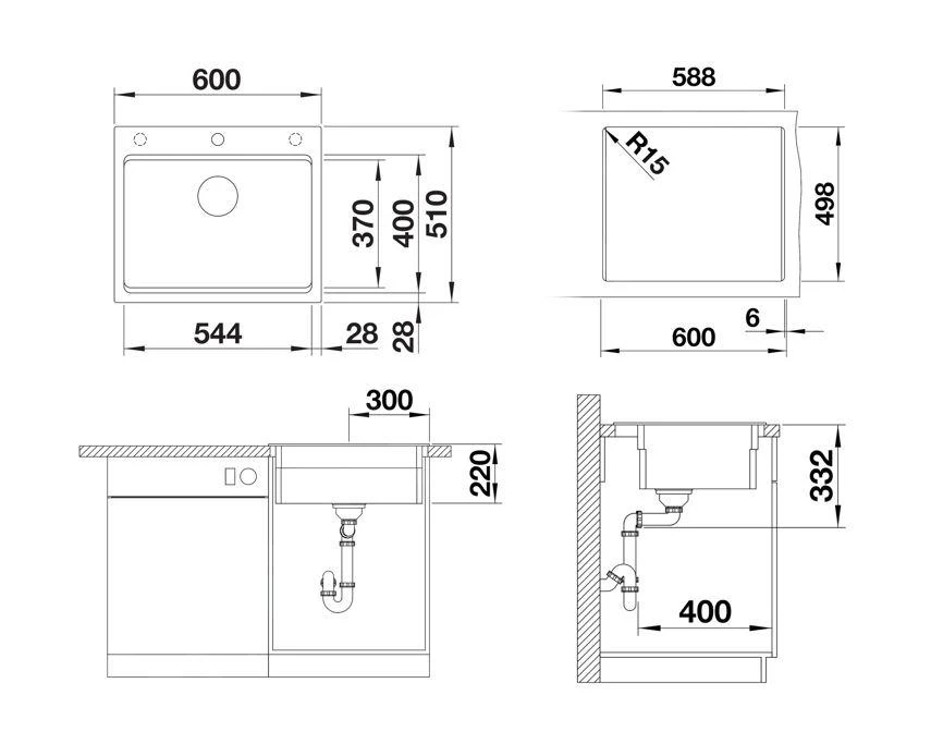 Blanco Etagon 6 - Silgranit Spoelbak, 600x510 Mm, Met Toebehoren, InFino, Grijs 527259 4 Blanco Etagon 6 - Silgranit Spoelbak, 600x510 Mm, Met Toebehoren, InFino, Grijs 527259 - Afbeelding 2