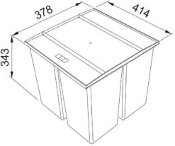 Franke Sorters - Easysort 450-1-2 Inbouw Prullenbak 121.0494.150 -Keukengerei Winkel 9541300ee2d71eb6f8245dd7