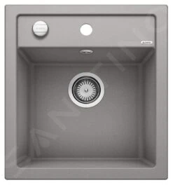Blanco Dalago 45 - Silgranit Spoelbak, 465x510 Mm, Draaiknopbediening, Aluminium 517157