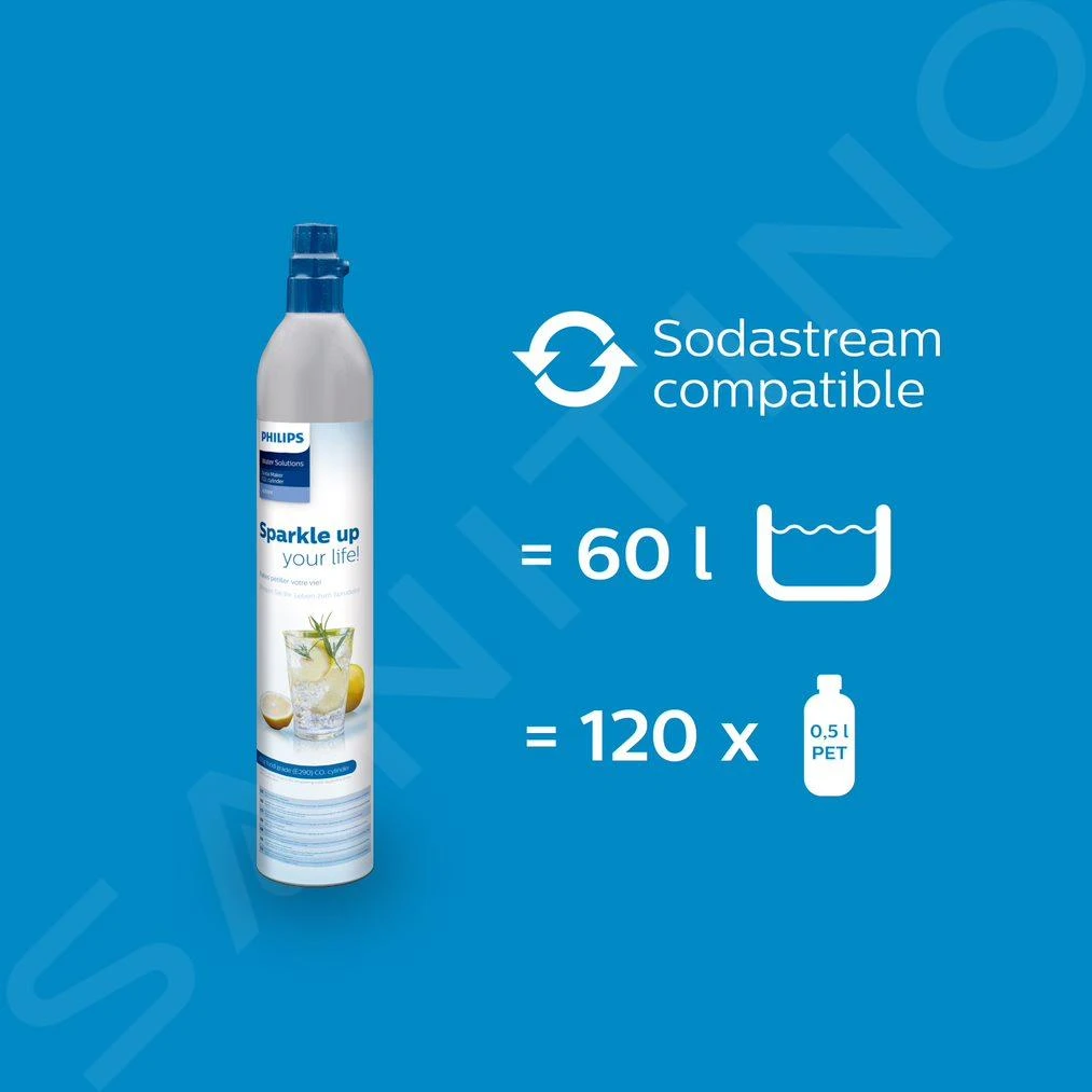 Philips GoZero - Sodamaker Viva Met Toebehoren, Wit ADD4902WH/10 9 Philips GoZero - Sodamaker Viva Met Toebehoren, Wit ADD4902WH/10 - Afbeelding 7