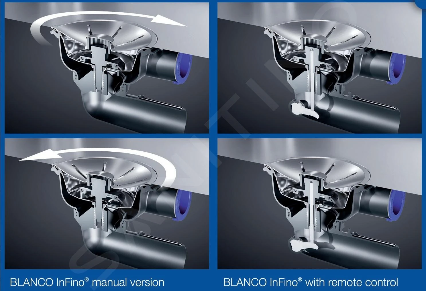 Blanco Etagon 700 - Silgranit Spoelbak, 730x460 Mm, Met Verschillende Niveaus, Aluminium 525169 8 Blanco Etagon 700 - Silgranit Spoelbak, 730x460 Mm, Met Verschillende Niveaus, Aluminium 525169 - Afbeelding 6