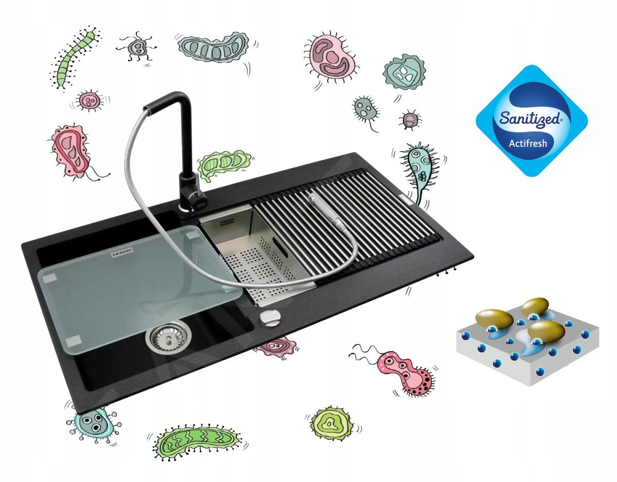 Franke Kubus 2 - Fragraniet Spoelbak KNG 110-52, 560x460 Mm, Onyx 125.0641.392 5 Franke Kubus 2 - Fragraniet Spoelbak KNG 110-52, 560x460 Mm, Onyx 125.0641.392 - Afbeelding 3