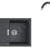 Franke Sets - Set T84, Tectonite Spoelbak S2D 611-78, Zwart + Keukenkraan FP 9000, Onyx NEW 143.0618.726 -Keukengerei Winkel a0519691c5cc8510a49dbd81
