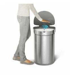 Simplehuman Afvalemmers - Afvalbak Met Sensor, 45 L, Gebrosteld Rvs ST2009 -Keukengerei Winkel a13d94236f12cac3f848286c
