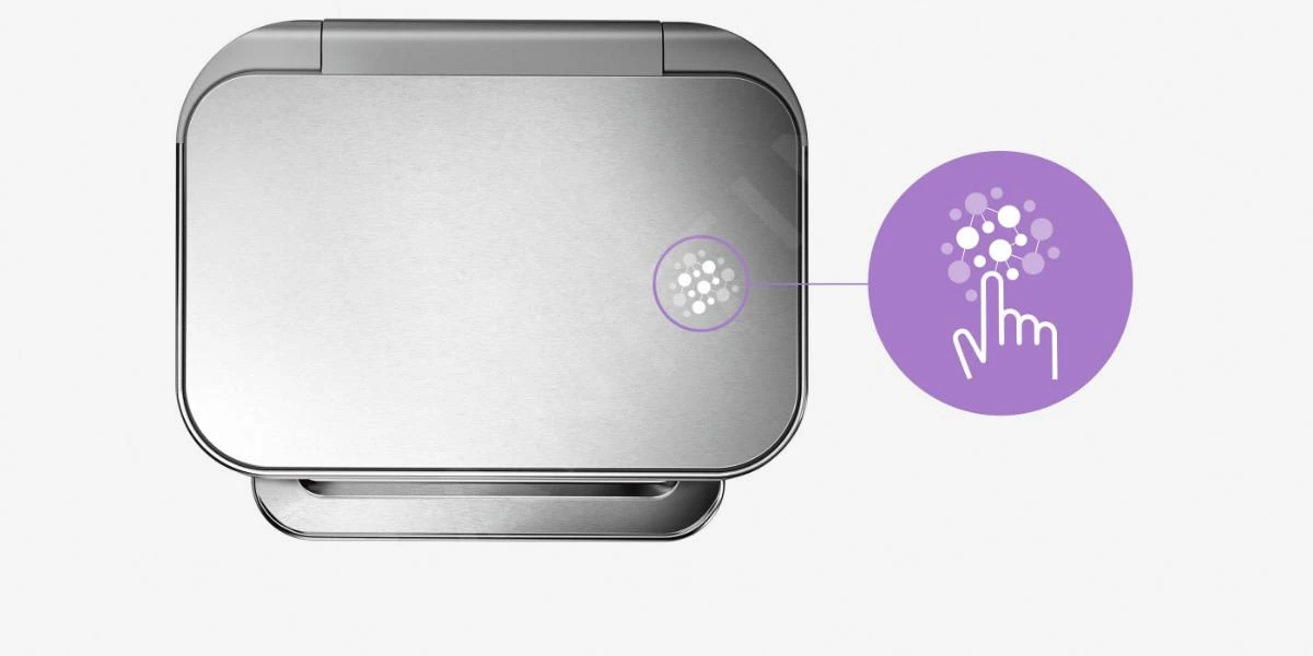 Simplehuman Afvalemmers - Pedaalemmer Met Twee Compartiment, Met Zakenhouder, 58 L, Gebrosteld Rvs CW2025 10 Simplehuman Afvalemmers - Pedaalemmer Met Twee Compartiment, Met Zakenhouder, 58 L, Gebrosteld Rvs CW2025 - Afbeelding 8