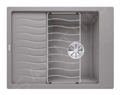 Blanco Elon 45 - Silgranit Spoelbak, 650x500 Mm, Met Toebehoren, InFino, Aluminium 524826