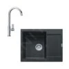 Franke Sets - Keukenset G165, Fragraniet Spoelbak MRG 611-62 En Keukenkraan FP 0408.031, Onyx/chroom 114.0587.924 -Keukengerei Winkel b93e8f1ba9566b1a326da26b