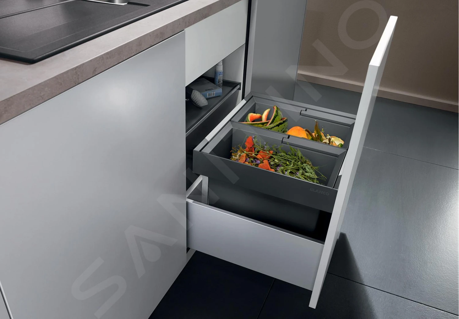 Blanco Flexon II - Afvalsorteersysteem, Inhoud, 38 L 521469 5 Blanco Flexon II - Afvalsorteersysteem, Inhoud, 38 L 521469 - Afbeelding 3