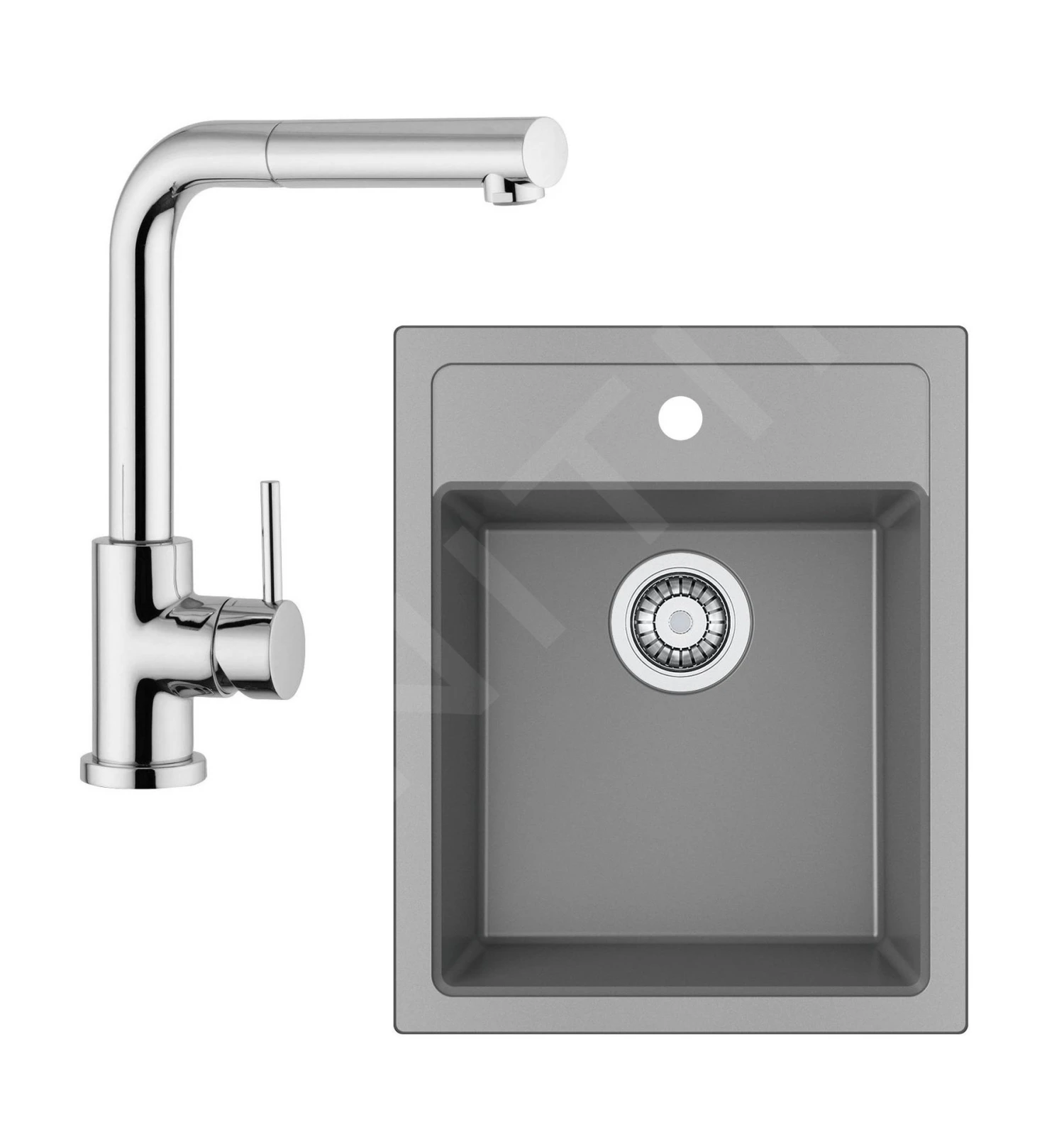 Franke Sets - Keukenset T51, Tectonite Spoelbak SID 610-40 En Keukenkraan FN 0147.031, Grijs/chroom 114.0508.414 3 Franke Sets - Keukenset T51, Tectonite Spoelbak SID 610-40 En Keukenkraan FN 0147.031, Grijs/chroom 114.0508.414