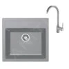 Franke Sets - Keukenset T103, Tectonite Spoelbak SID 610 En Keukenkraan FP 9000.084, Grijs 143.0675.725 -Keukengerei Winkel cc4efa9297c926fa0140a13f
