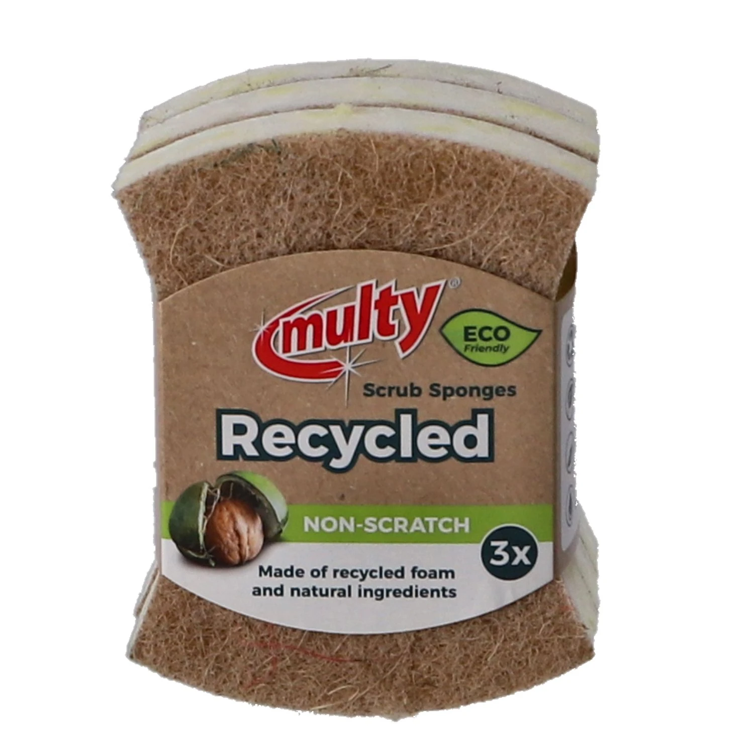 Multy Gerecyclede Schuursponsen 3st ECO 3 Multy Gerecyclede Schuursponsen 3st ECO