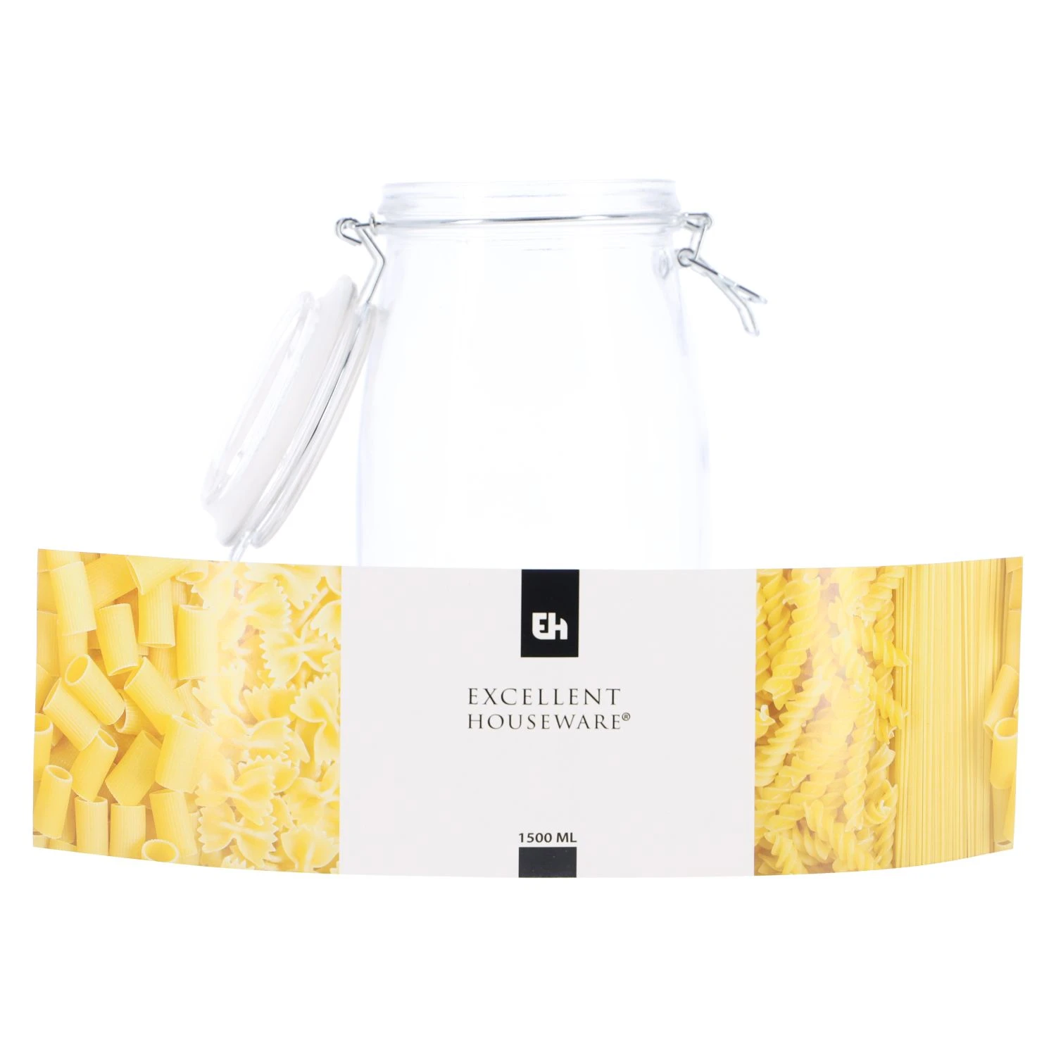 Excellent Houseware Voorraadpot Met Deksel 1,5 L 4 Excellent Houseware Voorraadpot Met Deksel 1,5 L - Afbeelding 2