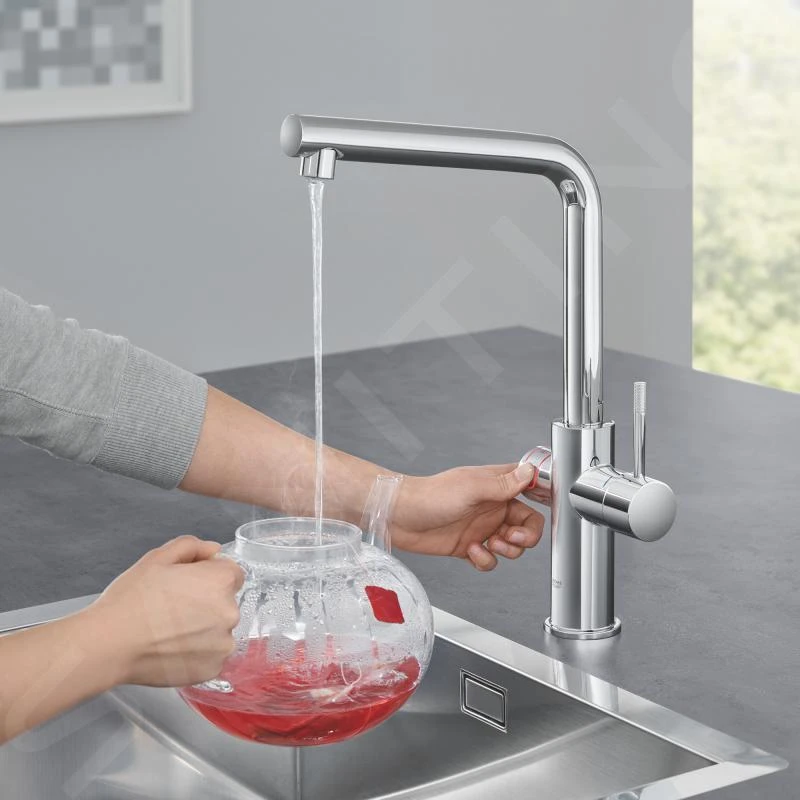 Grohe Red - Duo Kokendwaterkraan Met Filterset, Boiler L, Chroom 30325001 7 Grohe Red - Duo Kokendwaterkraan Met Filterset, Boiler L, Chroom 30325001 - Afbeelding 5