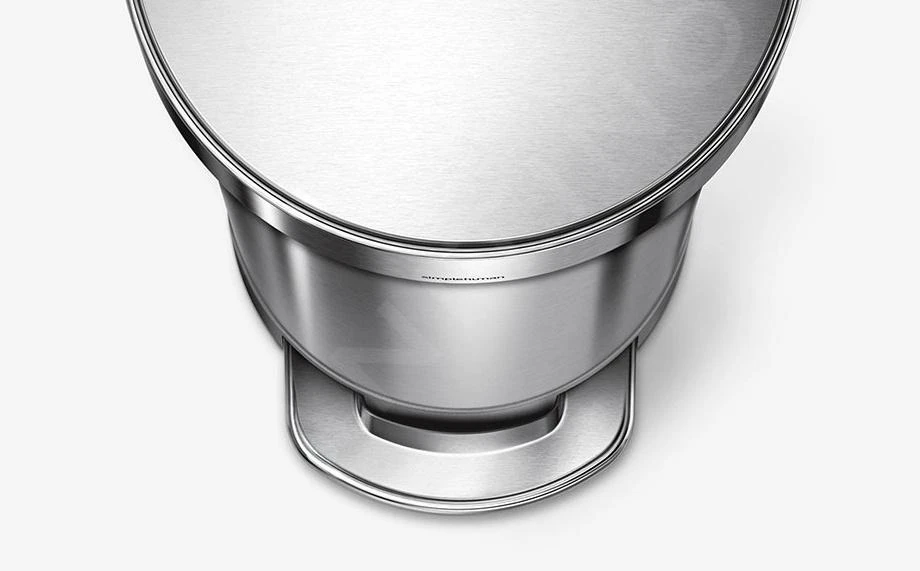 Simplehuman Afvalemmers - Afvalbak Slim 45 L, Gebrosteld Rvs CW2044 8 Simplehuman Afvalemmers - Afvalbak Slim 45 L, Gebrosteld Rvs CW2044 - Afbeelding 6