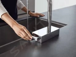 Hansgrohe M81 - Aquno Select Keukenkraan Met Uittrekbare Vuistdouche En Platte Douchestraal, SBox, RVS Look 73830800 -Keukengerei Winkel d9d4d7d11f942d0003f9b302