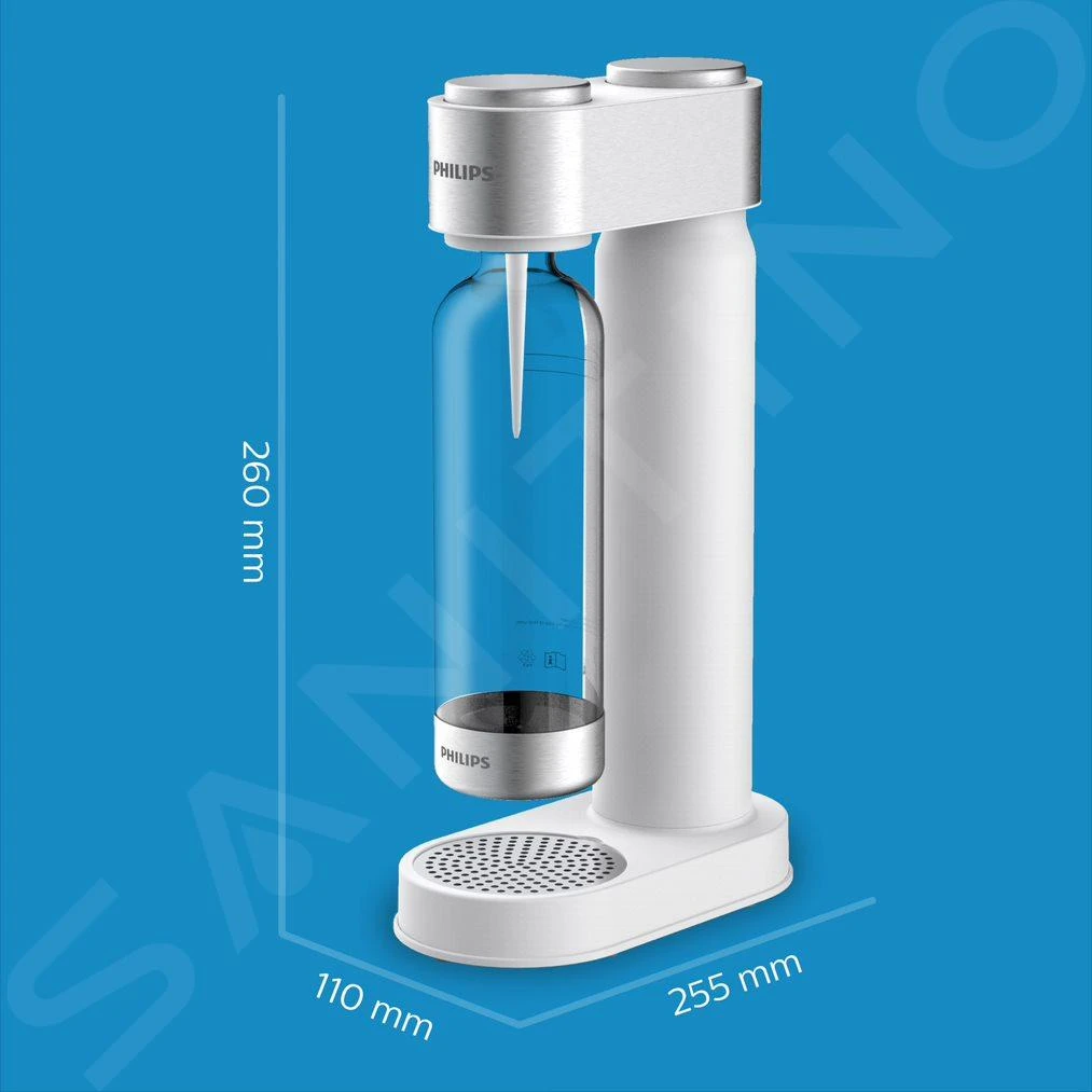 Philips GoZero - Sodamaker Viva Met Toebehoren, Wit ADD4902WH/10 4 Philips GoZero - Sodamaker Viva Met Toebehoren, Wit ADD4902WH/10 - Afbeelding 2