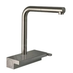 Hansgrohe M81 - Aquno Select Keukenkraan Met Uittrekbare Vuistdouche En Platte Douchestraal, SBox, RVS Look 73830800