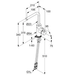 Kludi E-Go - Elektronische Keukenmengkraan, Netvoeding, Mat Zwart 422206675 5 Kludi E-Go - Elektronische Keukenmengkraan, Netvoeding, Mat Zwart 422206675 -Keukengerei Winkel e3b307ed0eb7437014222d64