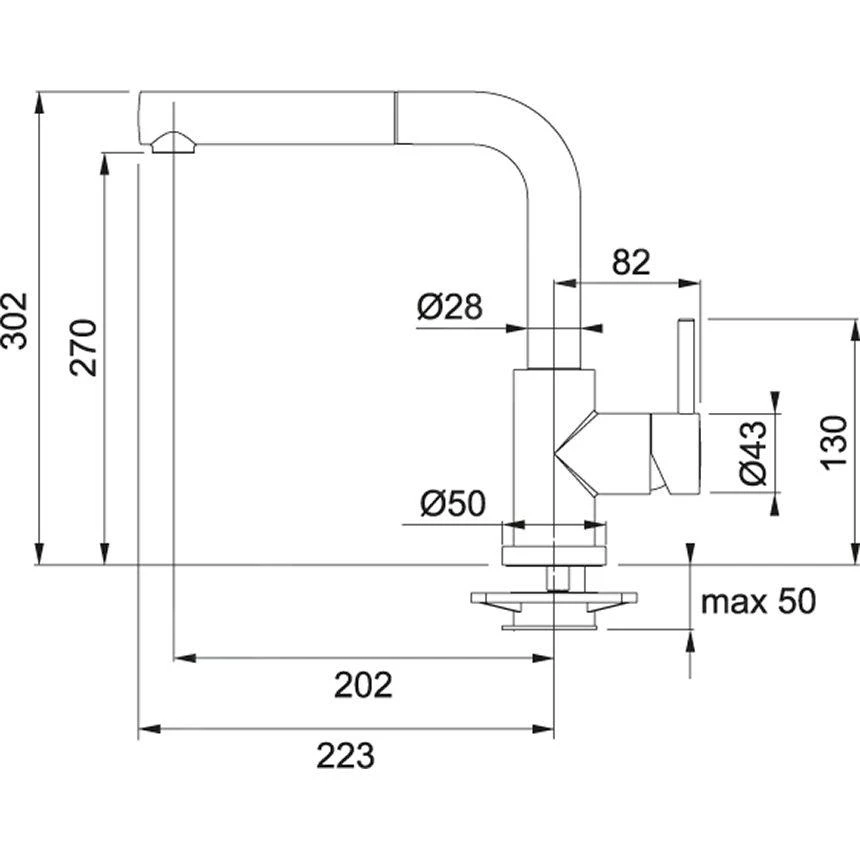 Franke Sets - Keukenset T51, Tectonite Spoelbak SID 610-40 En Keukenkraan FN 0147.031, Grijs/chroom 114.0508.414 5 Franke Sets - Keukenset T51, Tectonite Spoelbak SID 610-40 En Keukenkraan FN 0147.031, Grijs/chroom 114.0508.414 - Afbeelding 3