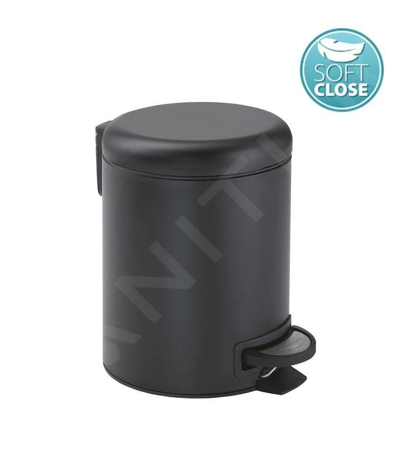 Sapho Gedy Badkameraccessoires - Potty Prullenbak 3l, SoftClose, Mat Zwart 320914 3 Sapho Gedy Badkameraccessoires - Potty Prullenbak 3l, SoftClose, Mat Zwart 320914