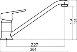 Novaservis Titania Iris New - Keukenkraan, Chroom 94491,0 -Keukengerei Winkel f6215f72cc7ed133a6dbcd62